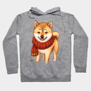 Cute Shiba Inu Drawing Hoodie